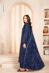 Navy Azurita Stitched 3Pcs