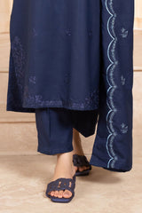 Navy Azurita Stitched 3Pcs