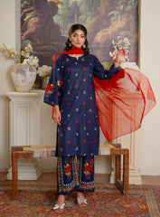 Hooria Navy 3pcs