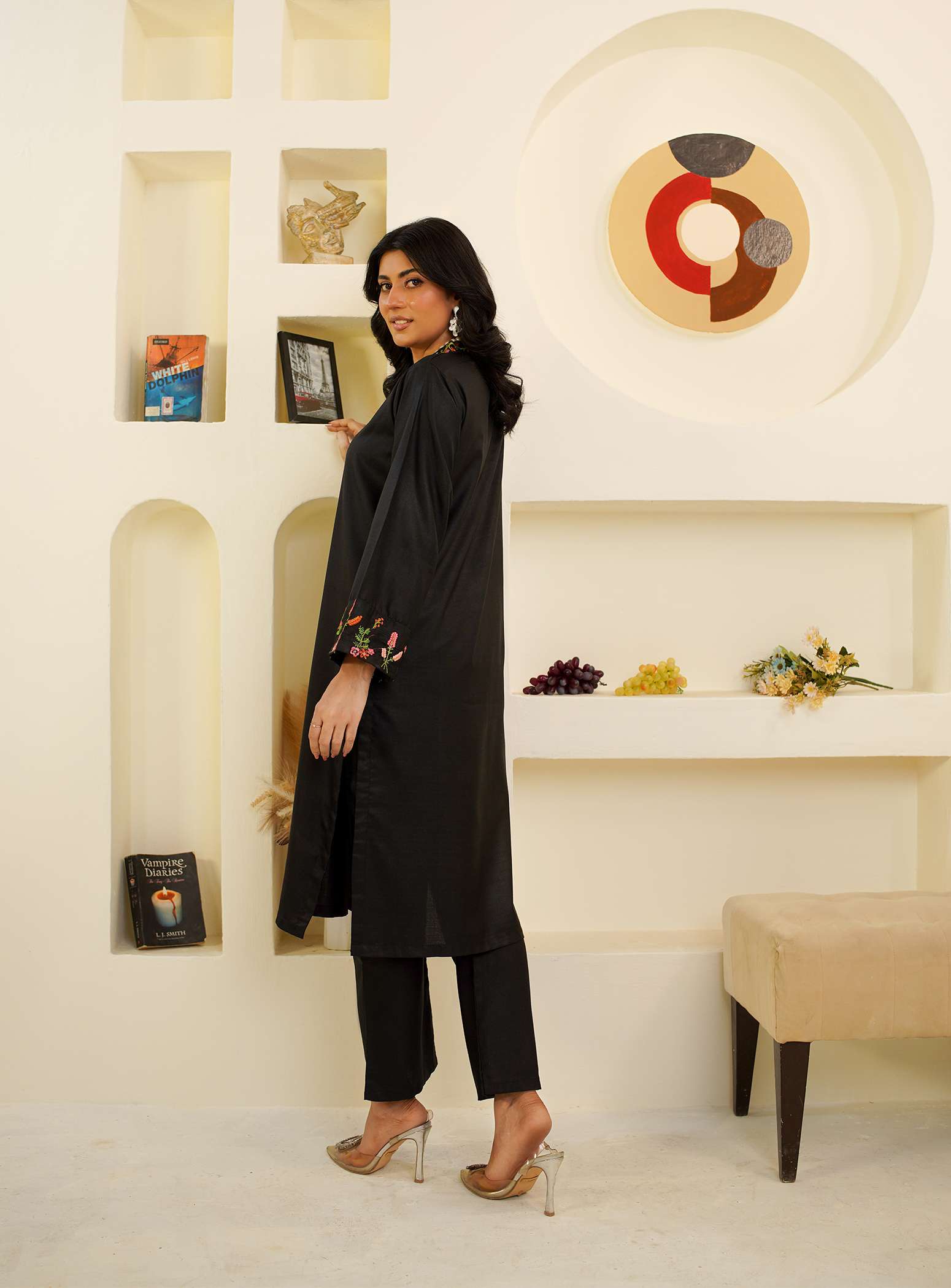 Black 3-Piece Cotton Suit