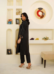 Black 3-Piece Cotton Suit