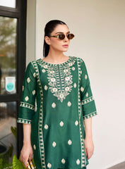Green 3-Piece Cotton Suit