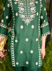 Green 3-Piece Cotton Suit