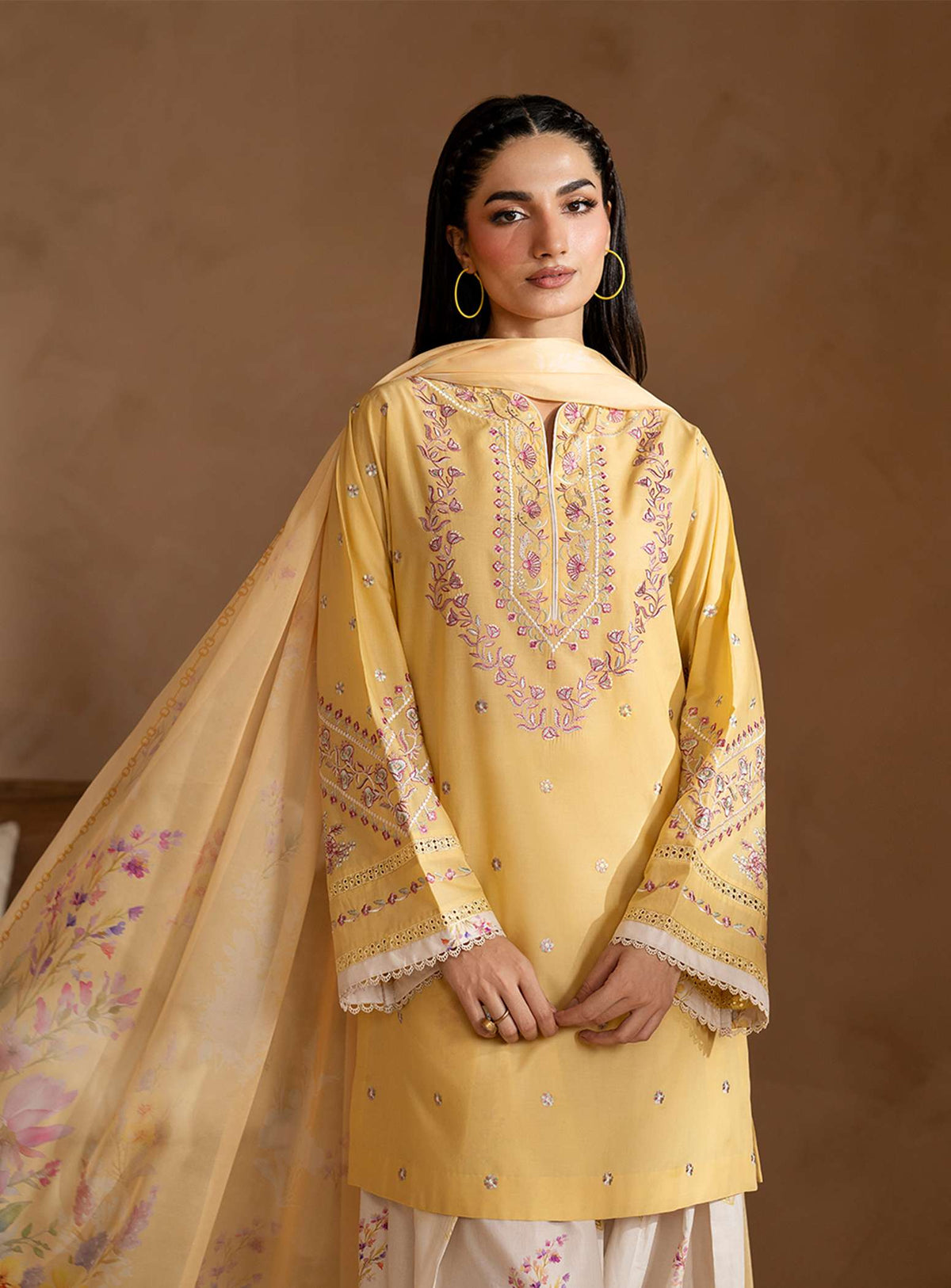 Mango Light 3-Piece Cotton Suit